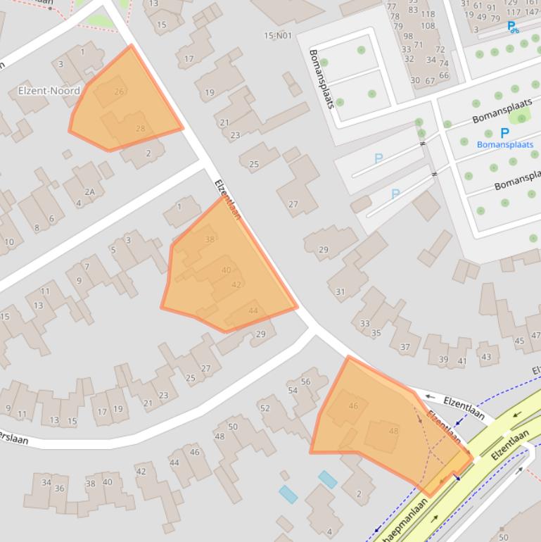 Kaart van postcodegebied 5611LN.