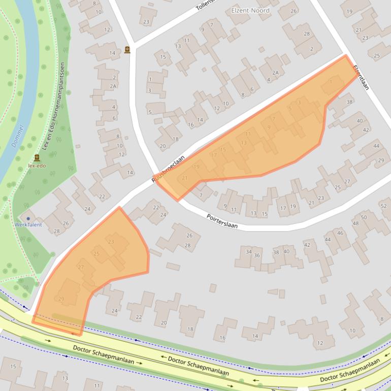 Kaart van postcodegebied 5611LT.
