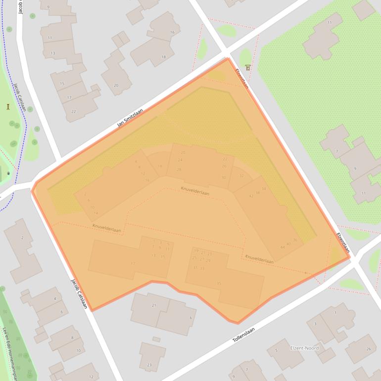 Kaart van postcodegebied 5611LW.