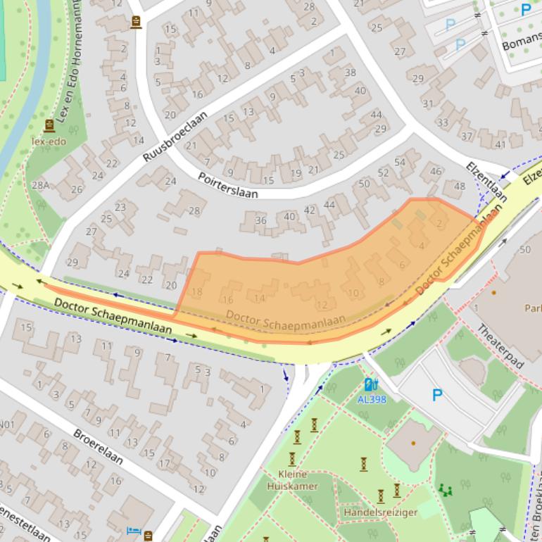 Kaart van postcodegebied 5611MJ.