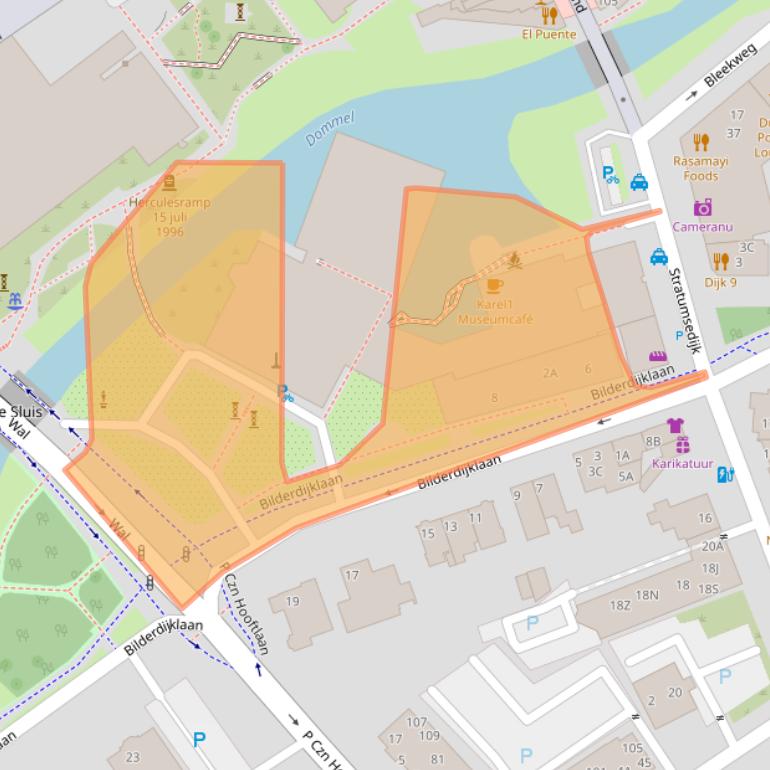 Kaart van postcodegebied 5611NH.