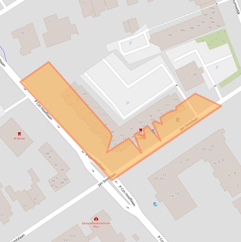 Kaart van postcodegebied 5611NW.