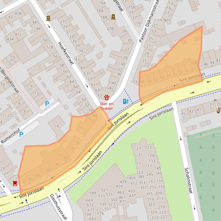 Kaart van postcodegebied 5611PN.