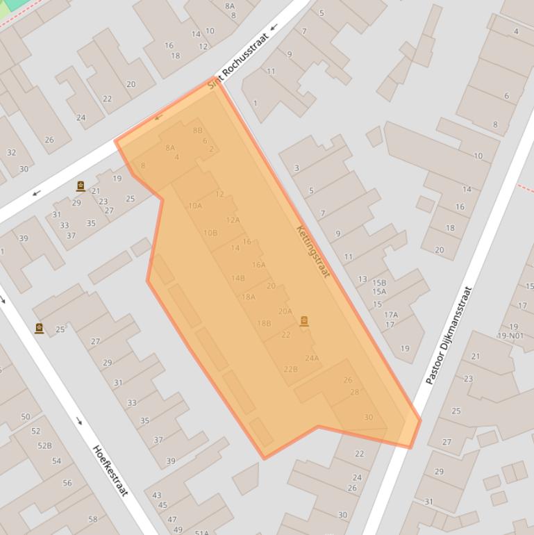 Kaart van postcodegebied 5611RD.