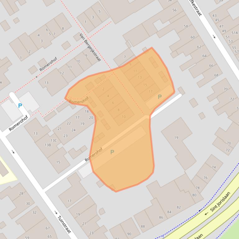 Kaart van postcodegebied 5611RR.