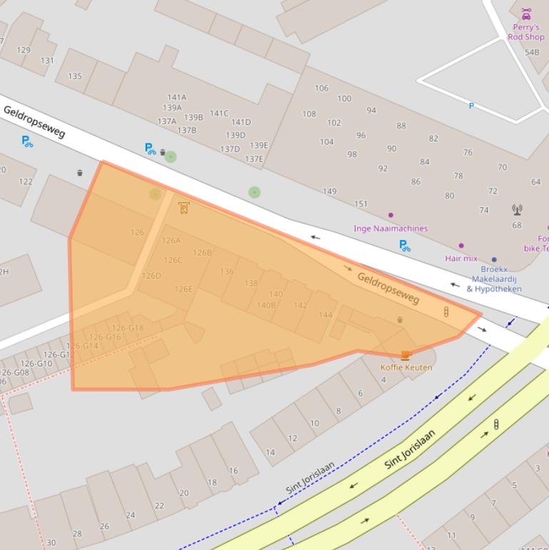 Kaart van postcodegebied 5611SM.