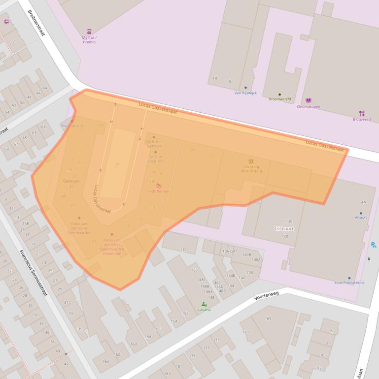 Kaart van postcodegebied 5611ST.