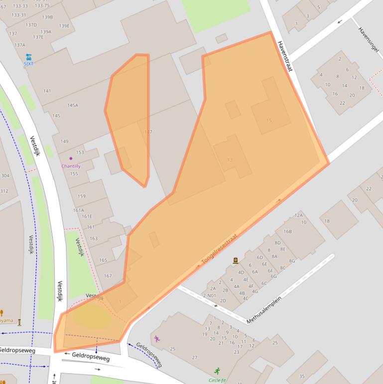 Kaart van postcodegebied 5611VJ.