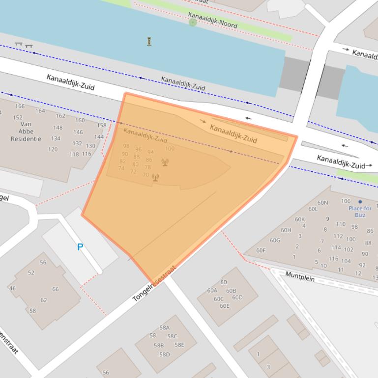 Kaart van postcodegebied 5611VT.