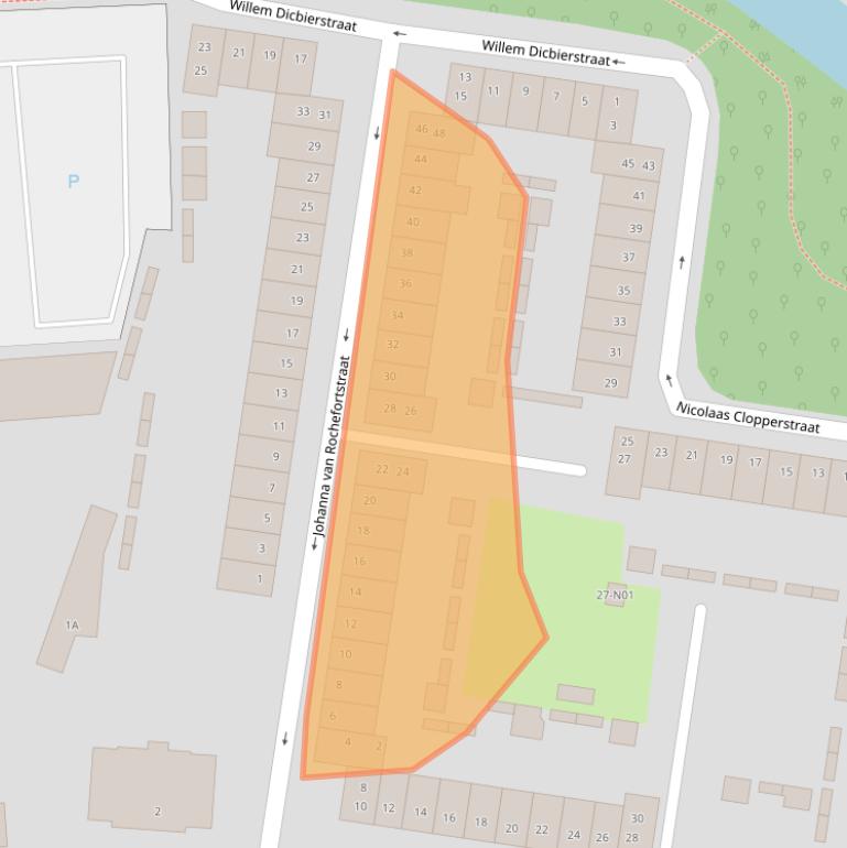 Kaart van postcodegebied 5611WE.