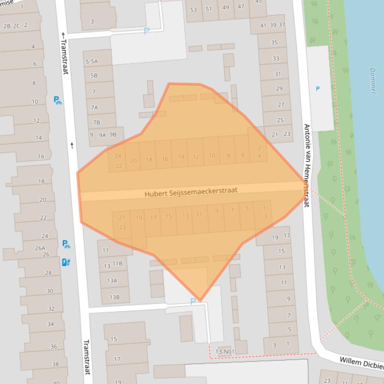 Kaart van postcodegebied 5611WH.