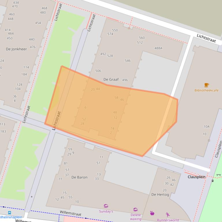 Kaart van postcodegebied 5611XA.