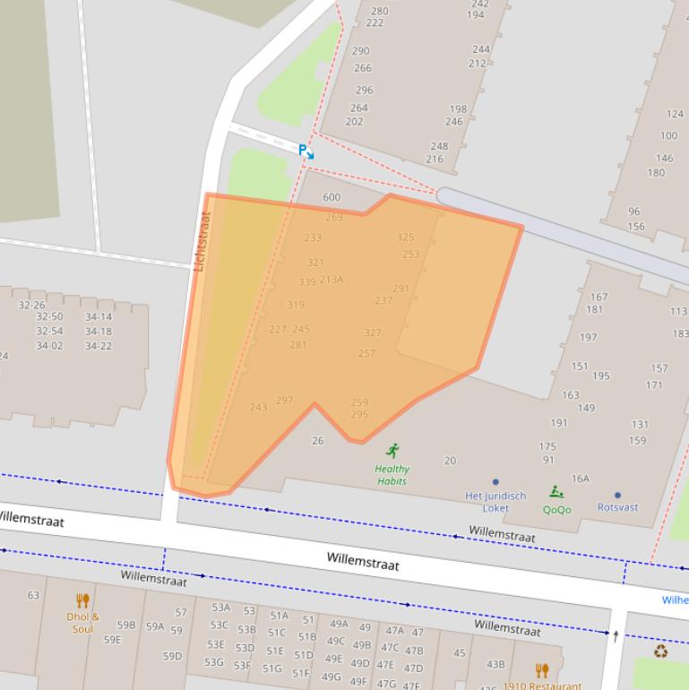 Kaart van postcodegebied 5611XG.