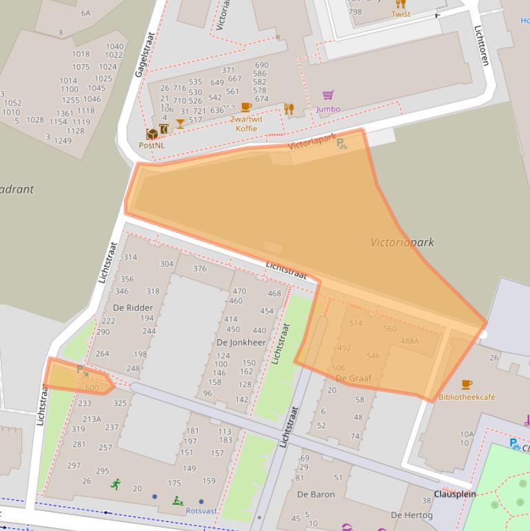 Kaart van postcodegebied 5611XK.