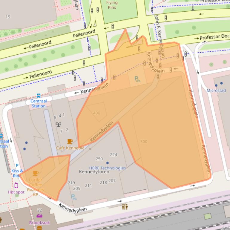 Kaart van postcodegebied 5611ZV.