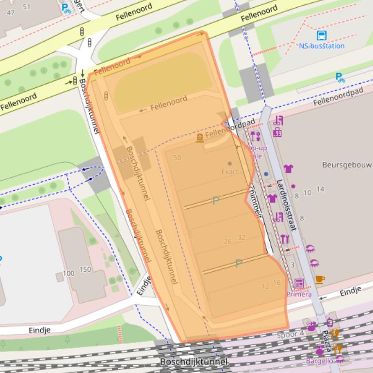 Kaart van postcodegebied 5611ZX.