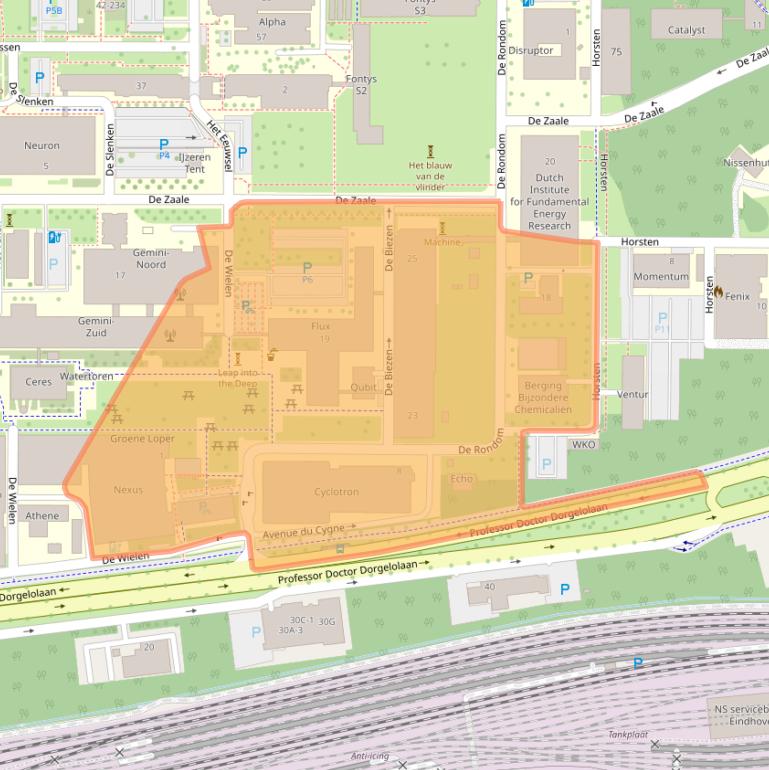 Kaart van postcodegebied 5612AP.
