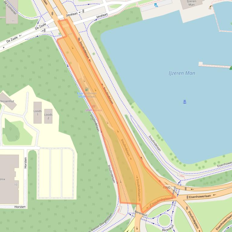 Kaart van postcodegebied 5612AT.