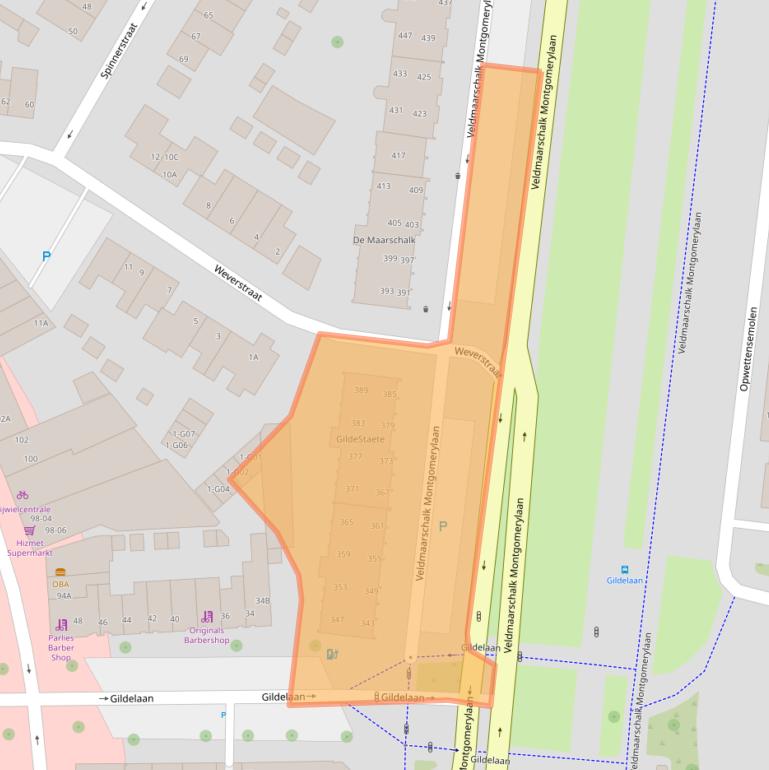 Kaart van postcodegebied 5612BH.