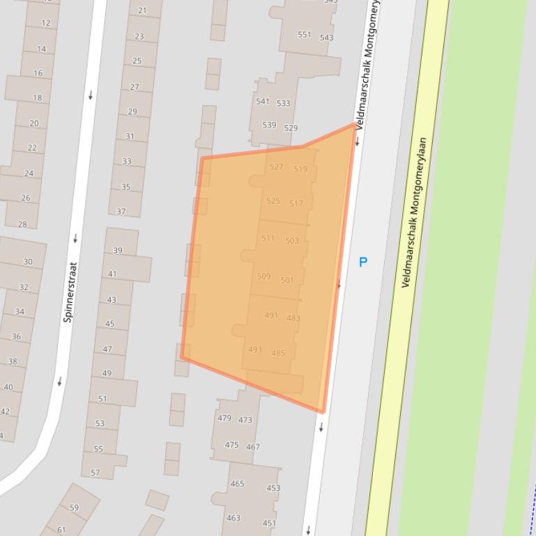 Kaart van postcodegebied 5612BL.