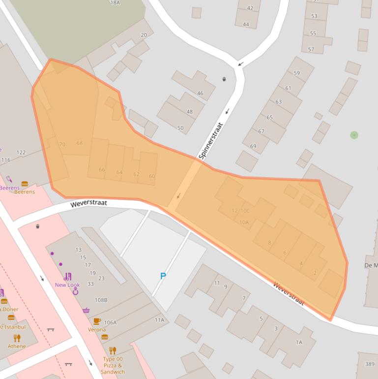 Kaart van postcodegebied 5612BZ.