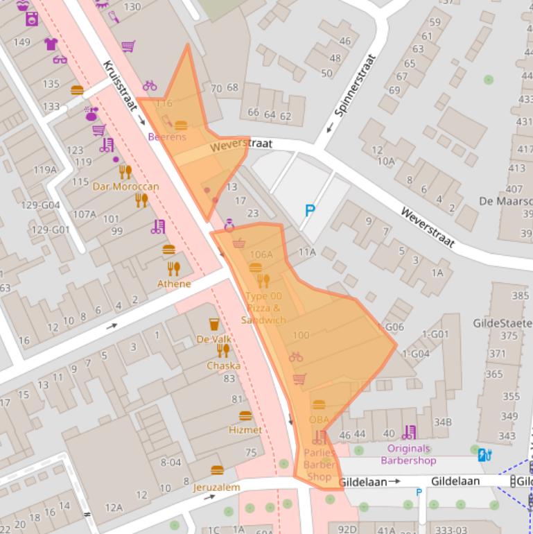 Kaart van postcodegebied 5612CL.