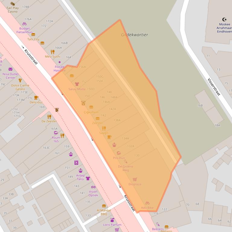 Kaart van postcodegebied 5612CM.