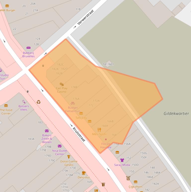 Kaart van postcodegebied 5612CN.