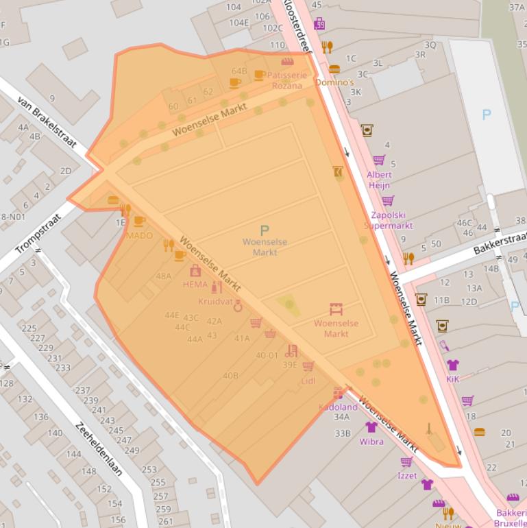 Kaart van postcodegebied 5612CS.