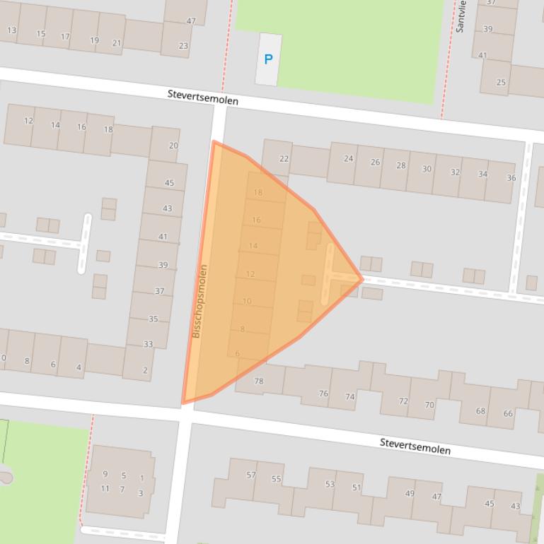 Kaart van postcodegebied 5612DS.