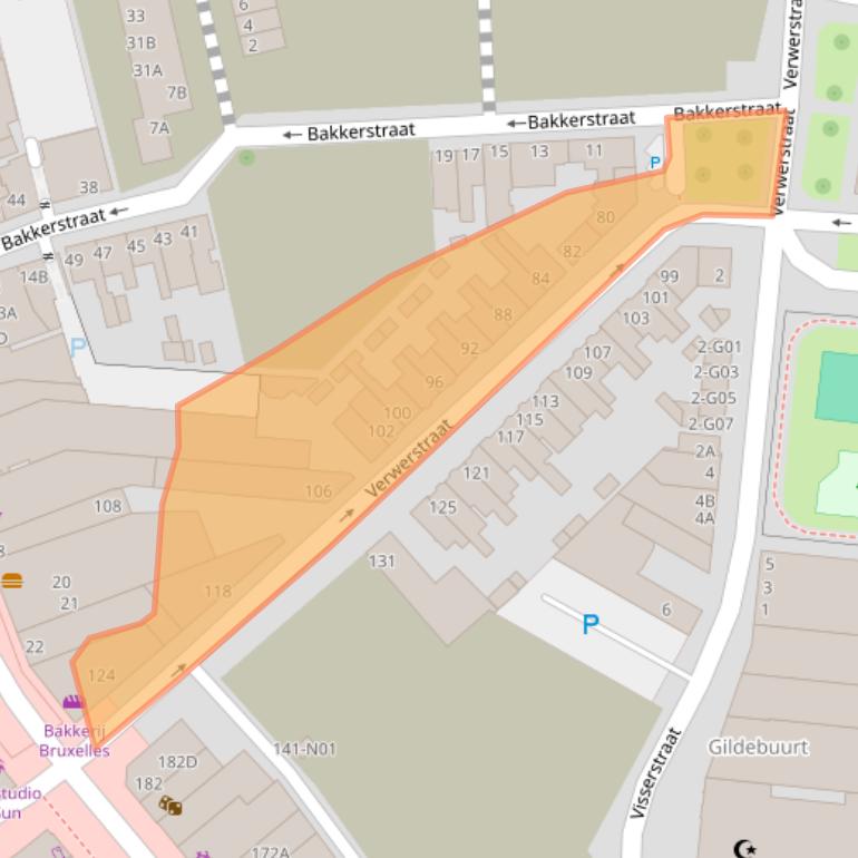 Kaart van postcodegebied 5612EE.