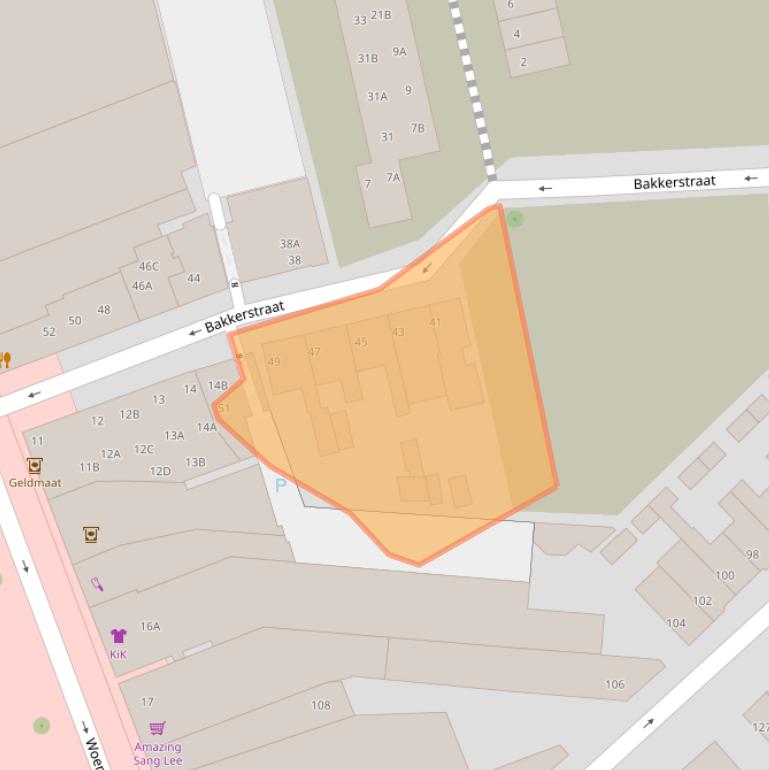 Kaart van postcodegebied 5612EM.