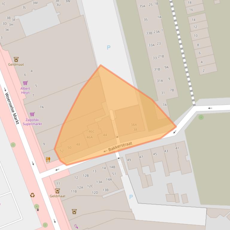 Kaart van postcodegebied 5612EP.