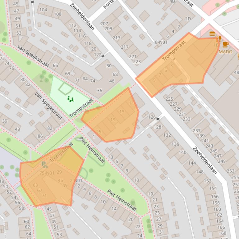 Kaart van postcodegebied 5612GM.