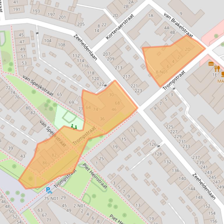 Kaart van postcodegebied 5612GN.