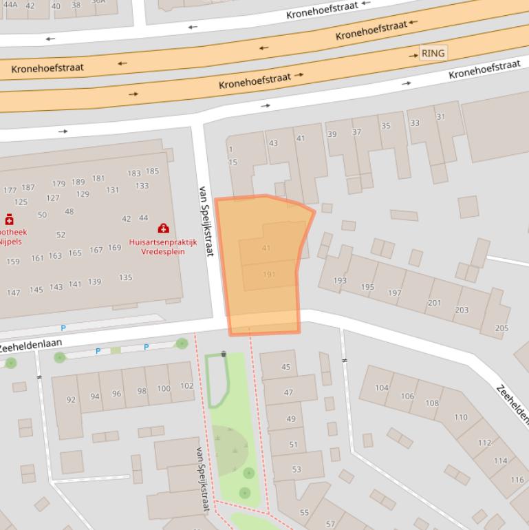 Kaart van postcodegebied 5612GV.
