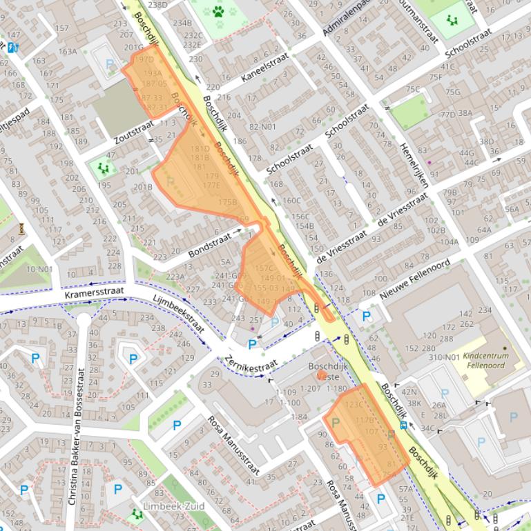 Kaart van postcodegebied 5612HB.