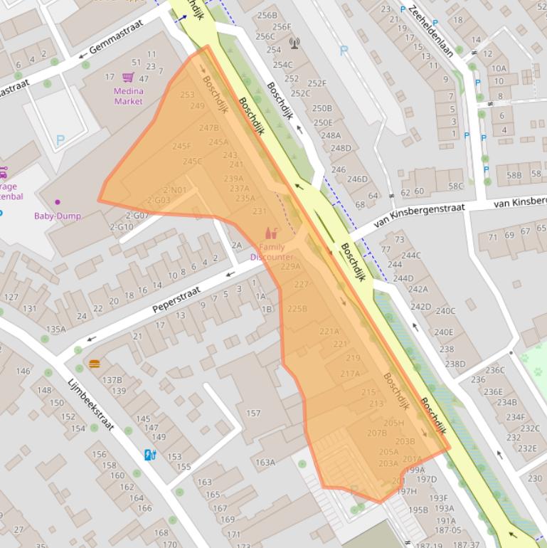 Kaart van postcodegebied 5612HC.