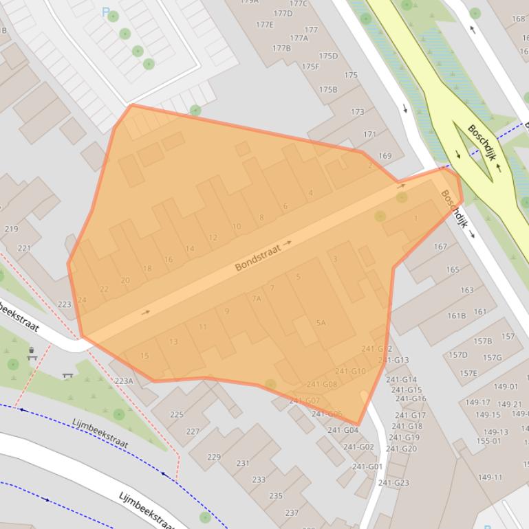 Kaart van postcodegebied 5612HX.