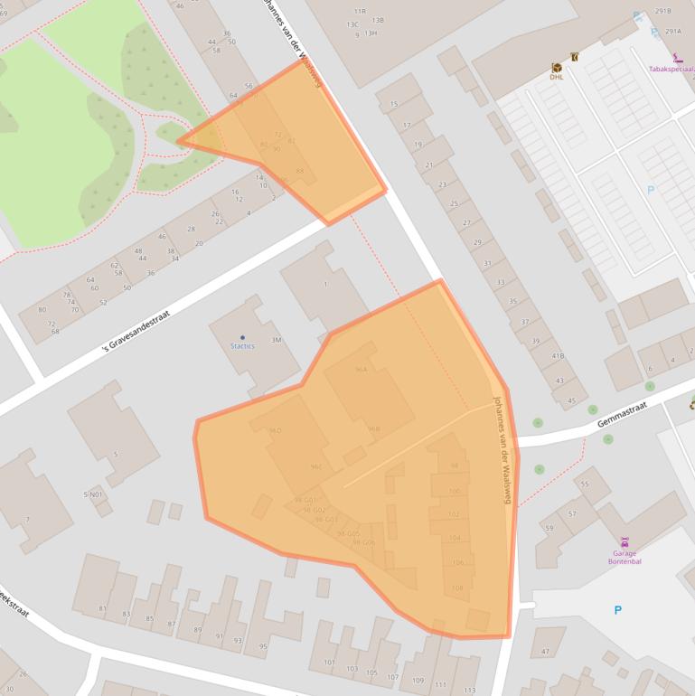 Kaart van postcodegebied 5612JD.