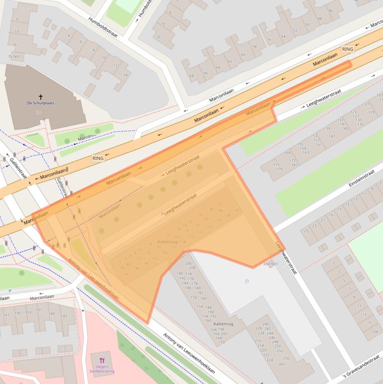 Kaart van postcodegebied 5612JJ.