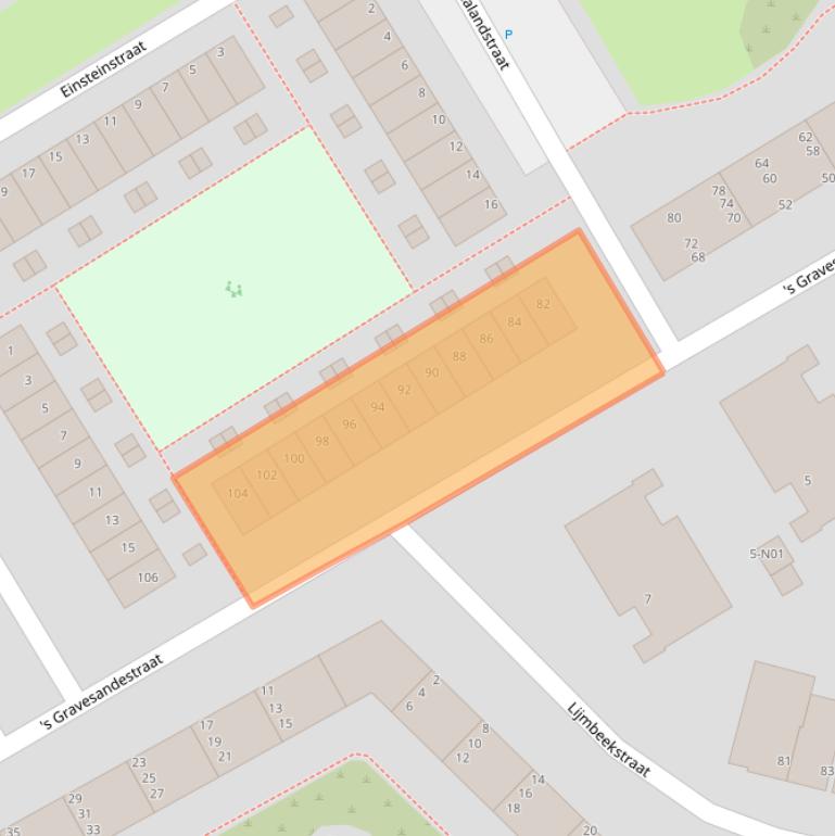 Kaart van postcodegebied 5612JW.