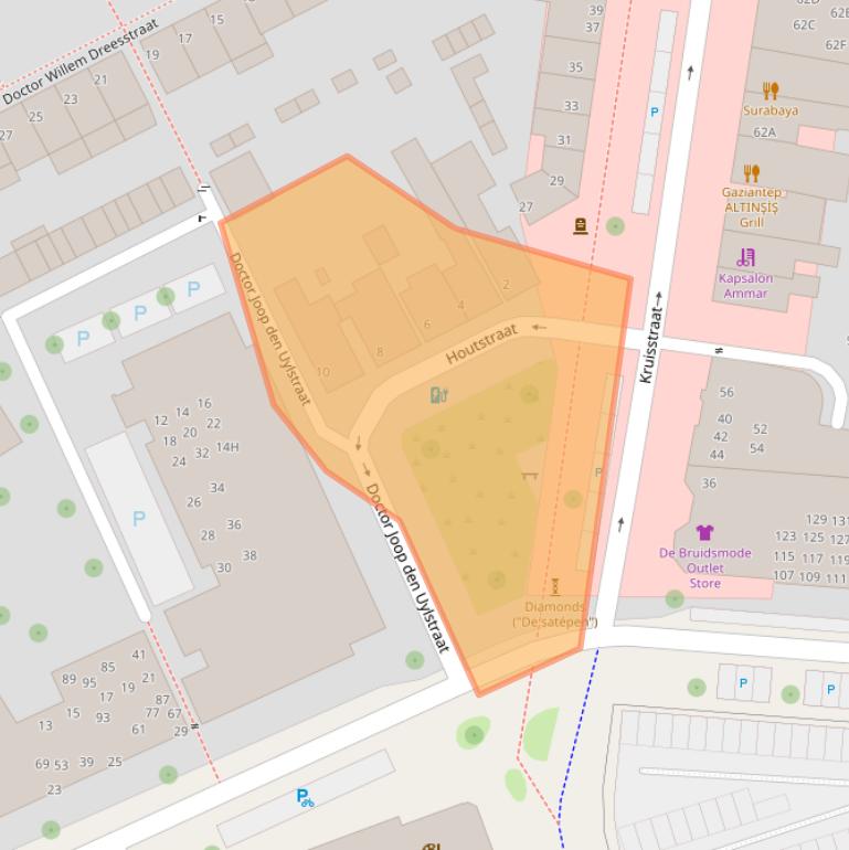 Kaart van postcodegebied 5612KA.