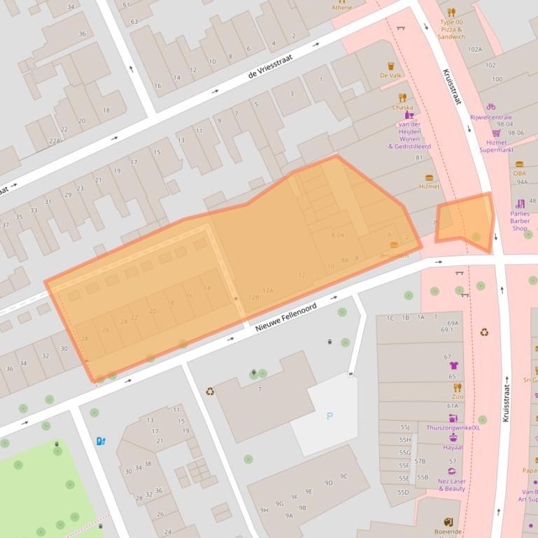 Kaart van postcodegebied 5612KC.