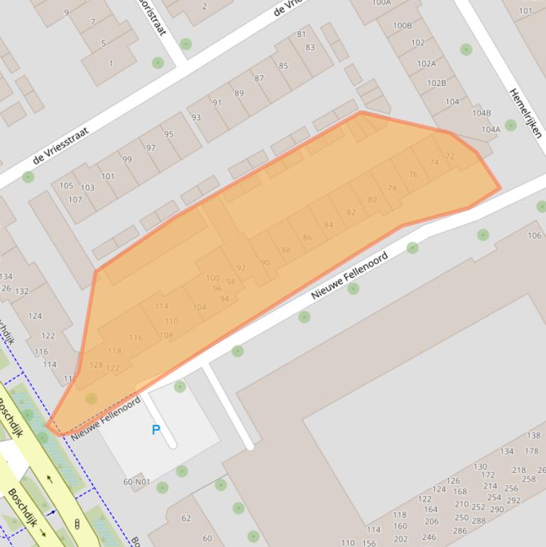 Kaart van postcodegebied 5612KE.