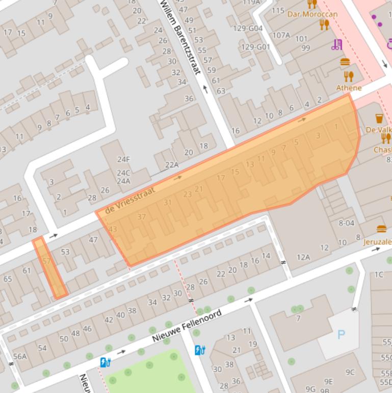 Kaart van postcodegebied 5612KG.