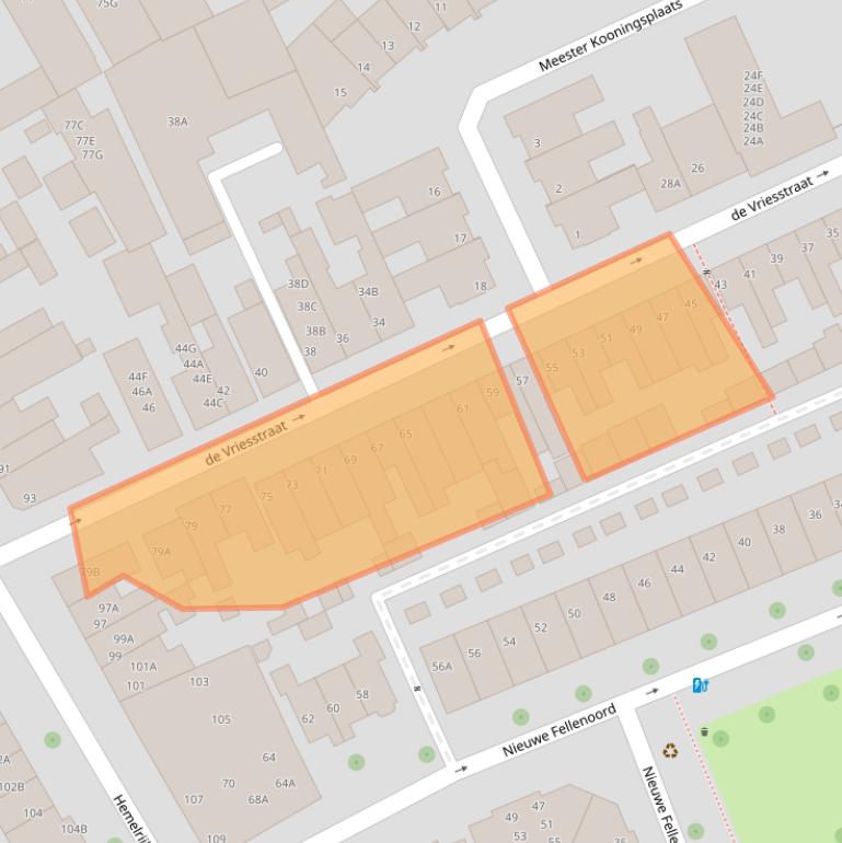 Kaart van postcodegebied 5612KH.