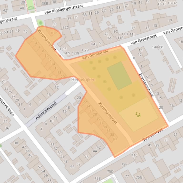 Kaart van postcodegebied 5612KN.