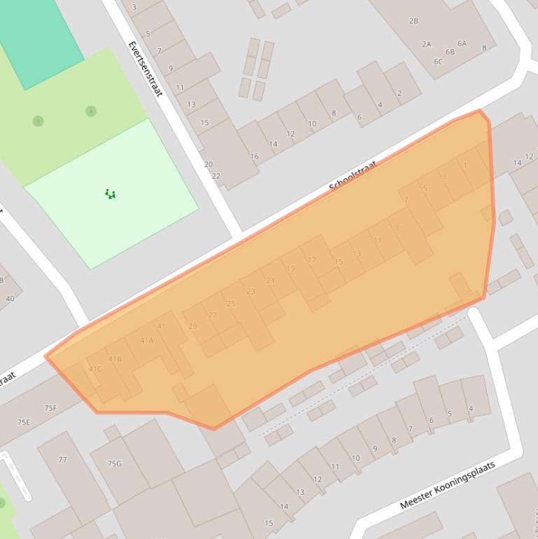 Kaart van postcodegebied 5612KR.