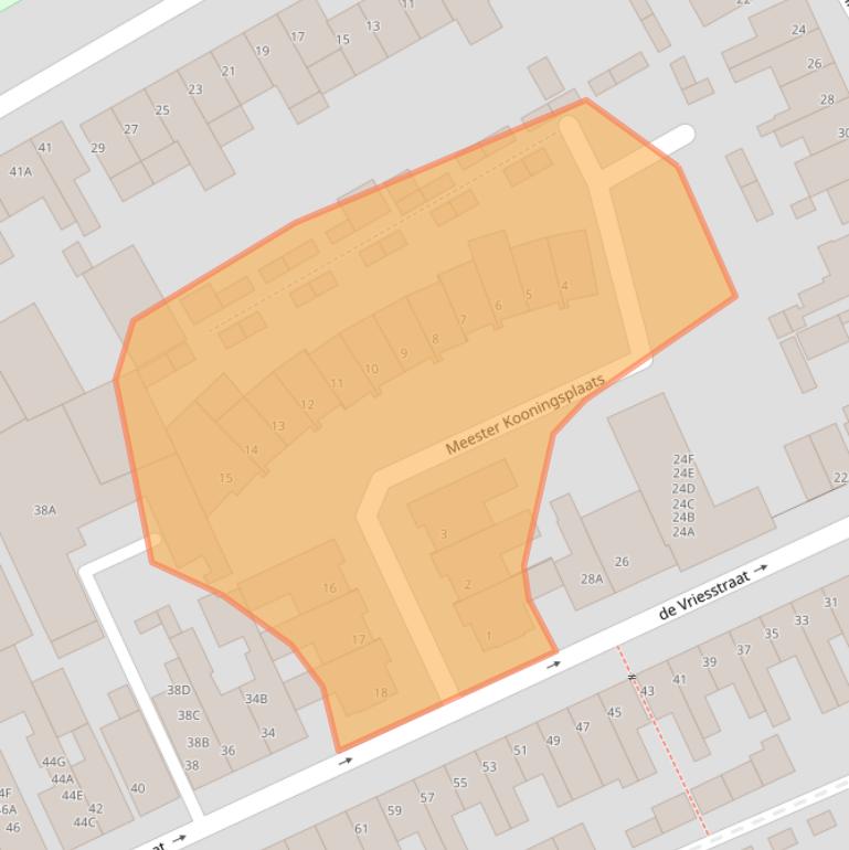 Kaart van postcodegebied 5612KS.